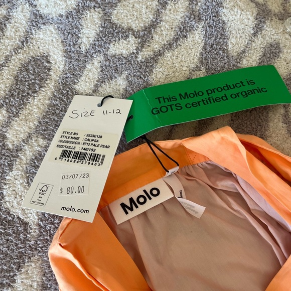 Molo Casual Kids Dress with Orange, Pink, and Green - Picture 4 of 4